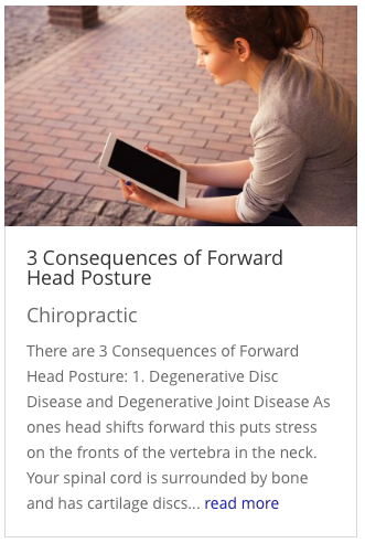 Blog 3 Consequences of Forward Head Posture