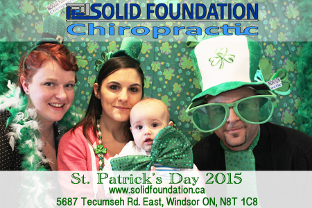 St. Patrick's Day 2015 at Solid Foundation Chiropractic.